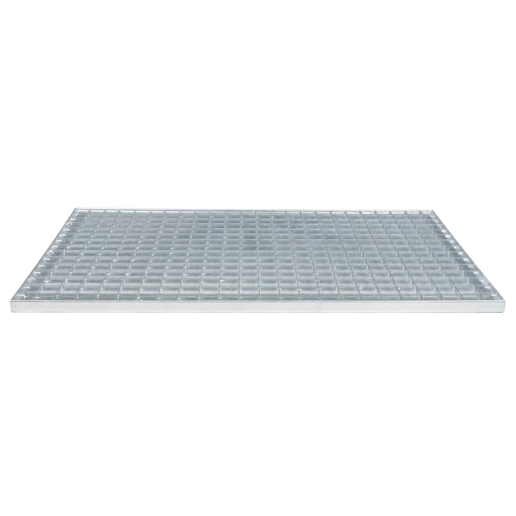 vidaXL Ruszt Srebrny 80 x 50 x 2 cm Stal ocynkowana na gorąco