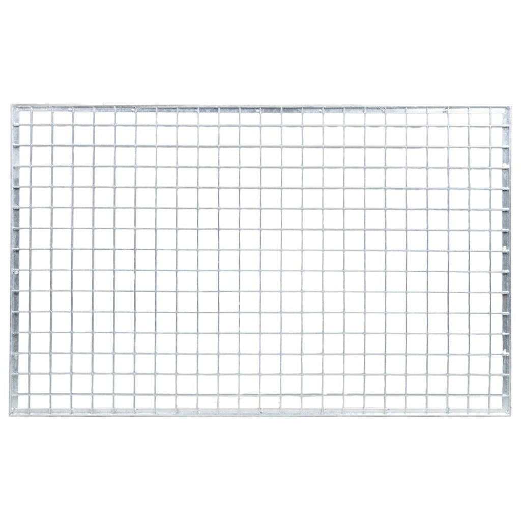 vidaXL Ruszt Srebrny 80 x 50 x 2 cm Stal ocynkowana na gorąco