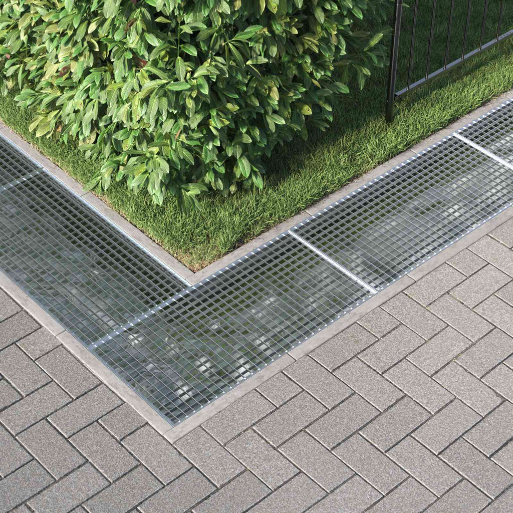 vidaXL Ruszt Srebrny 100 x 50 x 2 cm Stal ocynkowana na gorąco