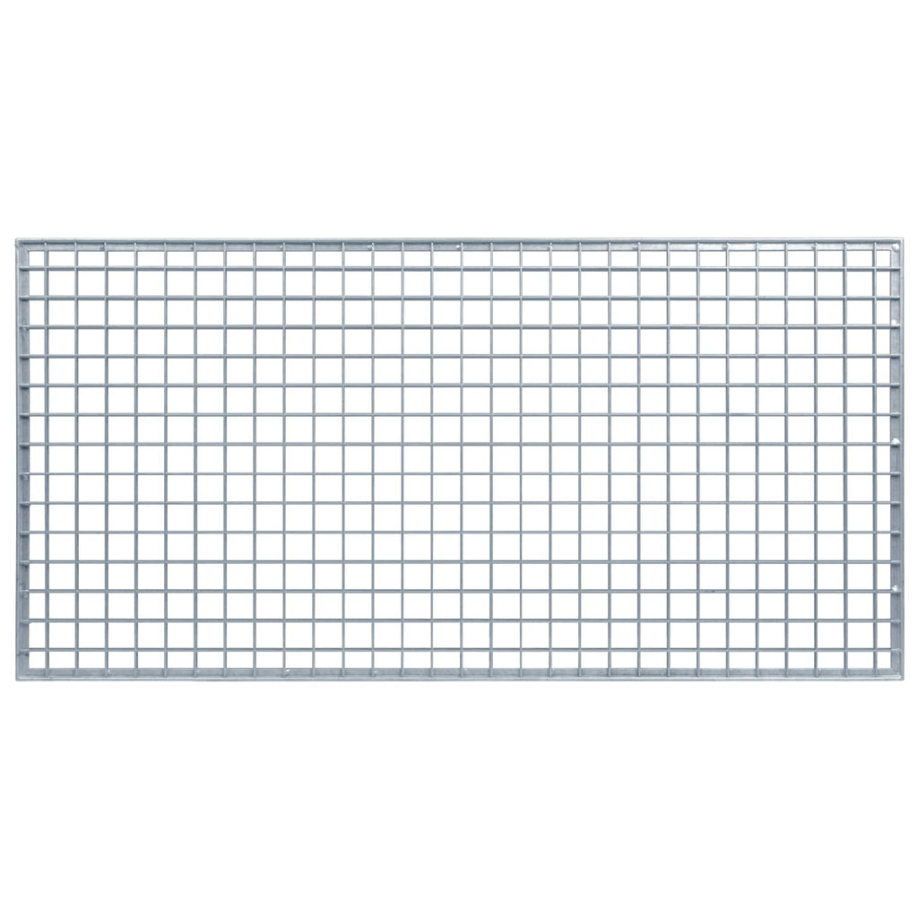 vidaXL Ruszt Srebrny 100 x 50 x 2 cm Stal ocynkowana na gorąco