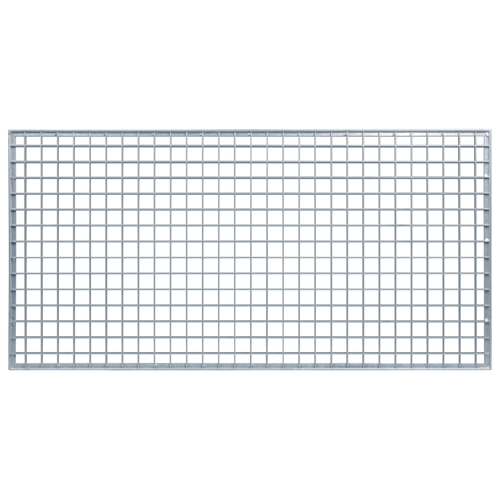 vidaXL Ruszt Srebrny 100 x 50 x 2 cm Stal ocynkowana na gorąco