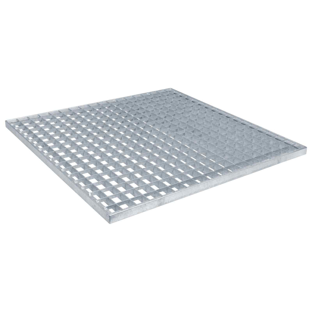vidaXL Ruszt Srebrny 60 x 60 x 2 cm Stal ocynkowana na gorąco