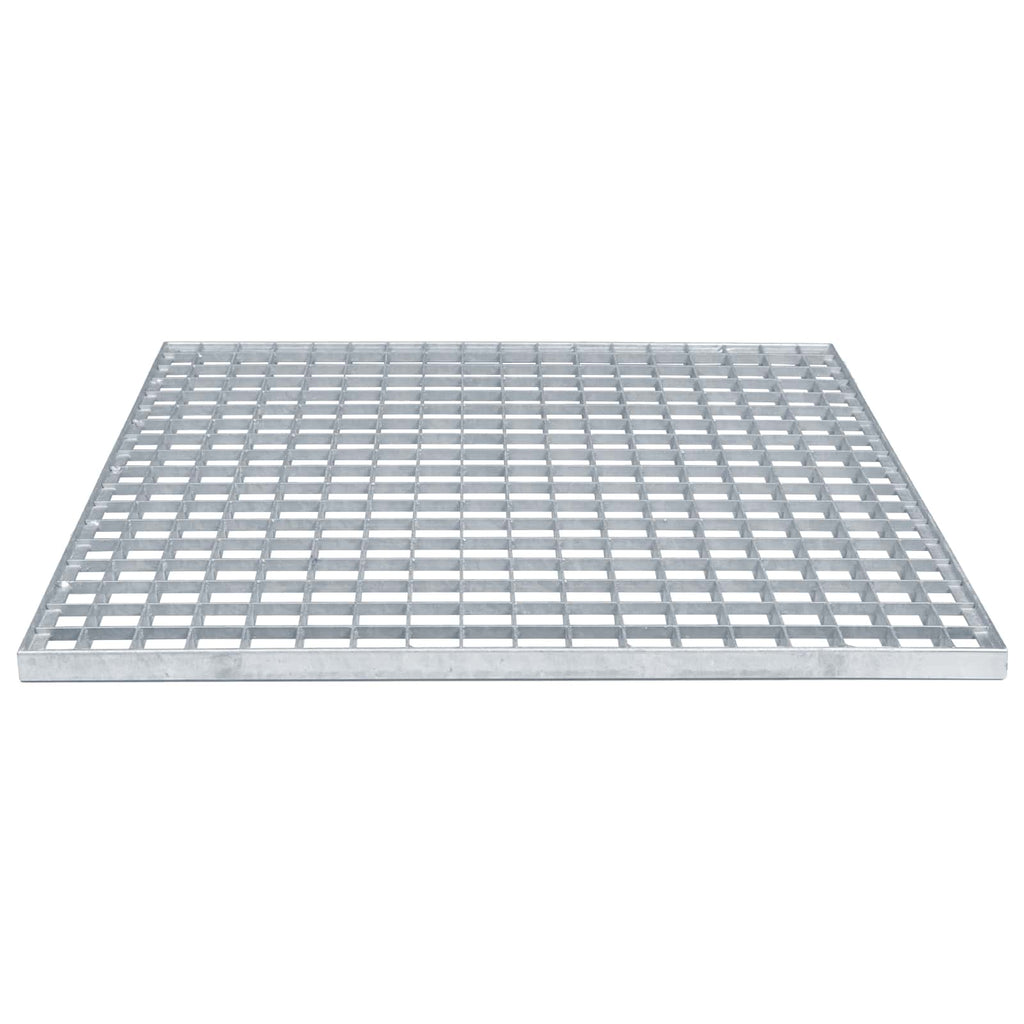 vidaXL Ruszt Srebrny 60 x 60 x 2 cm Stal ocynkowana na gorąco