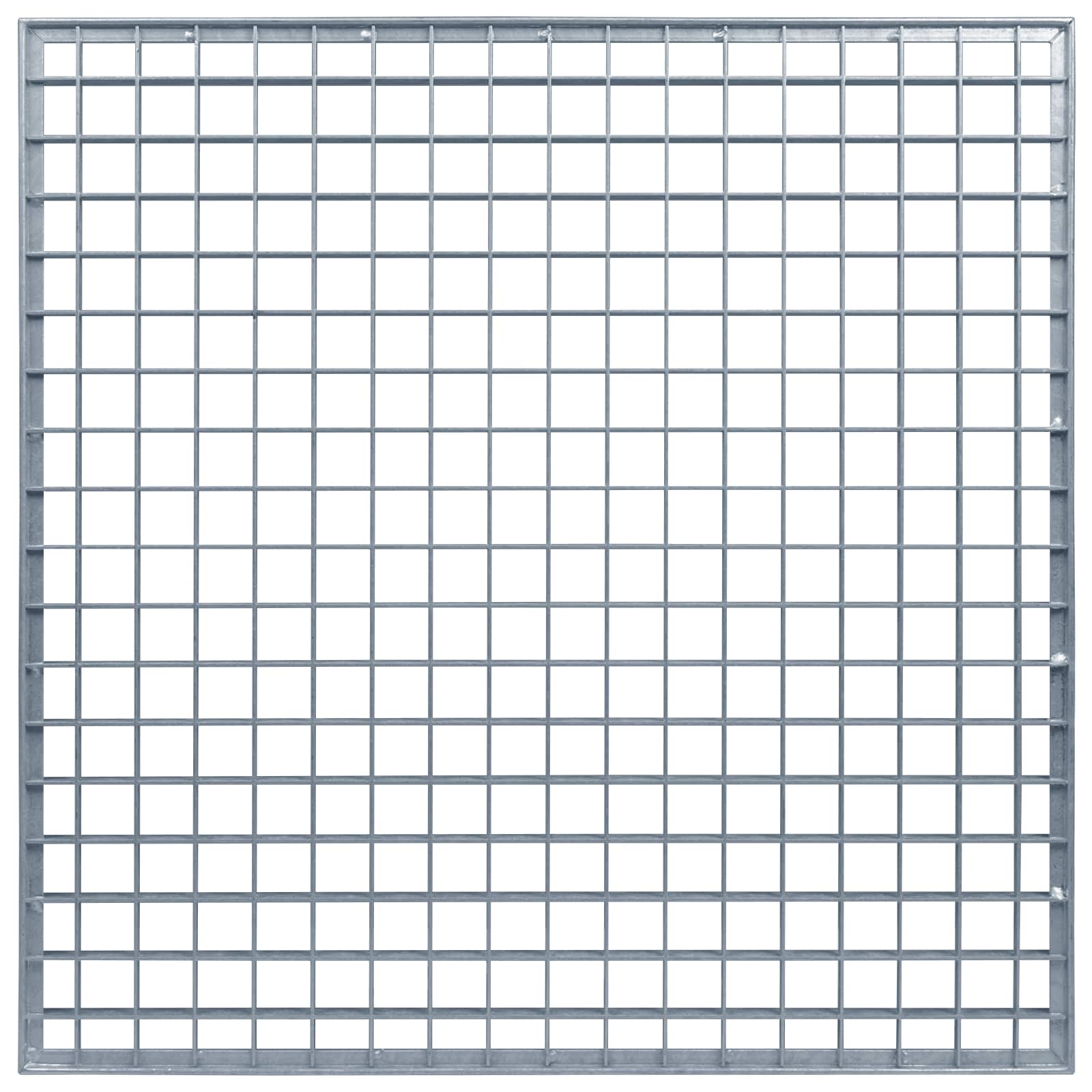 vidaXL Ruszt Srebrny 60 x 60 x 2 cm Stal ocynkowana na gorąco