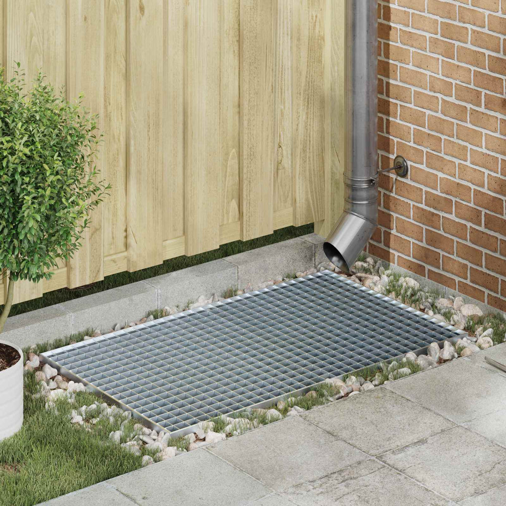 vidaXL Ruszt Srebrny 100 x 60 x 2 cm Stal ocynkowana na gorąco