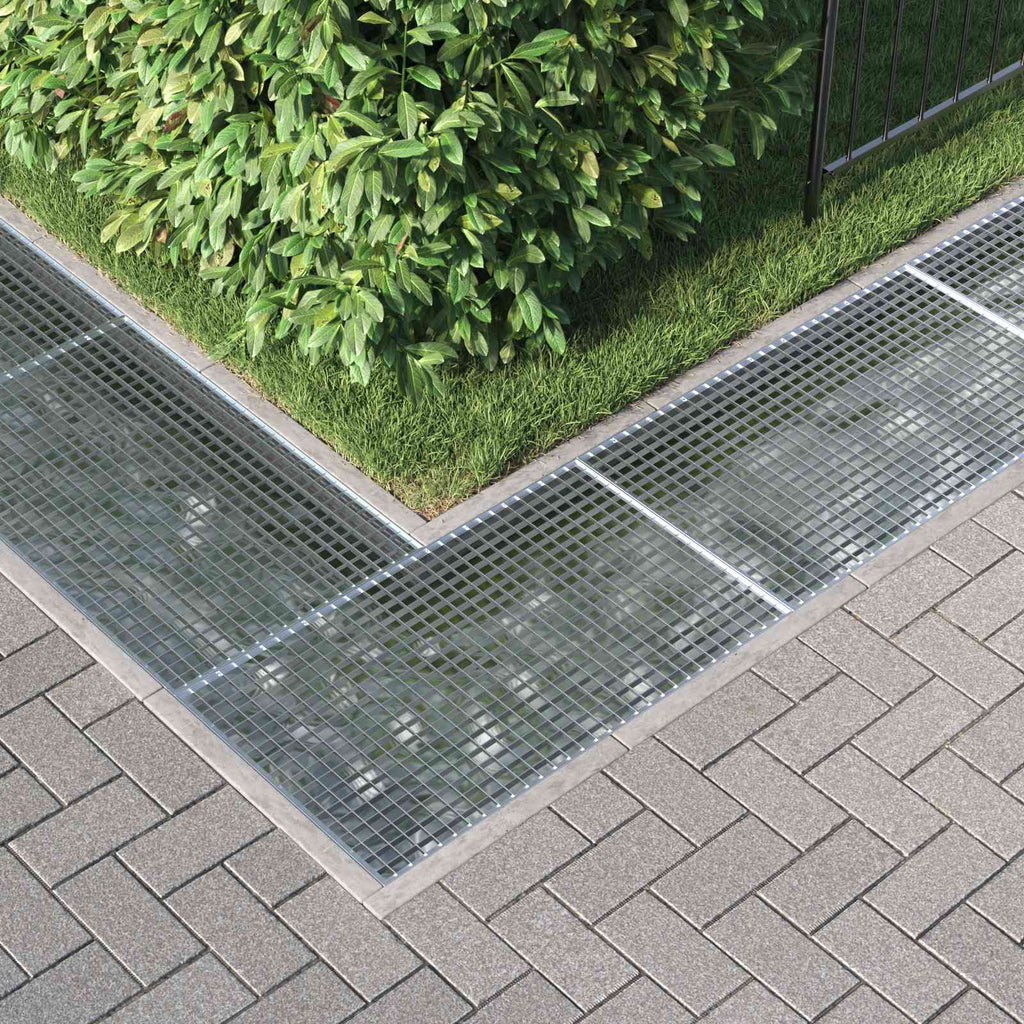 vidaXL Ruszt Srebrny 100 x 60 x 2 cm Stal ocynkowana na gorąco