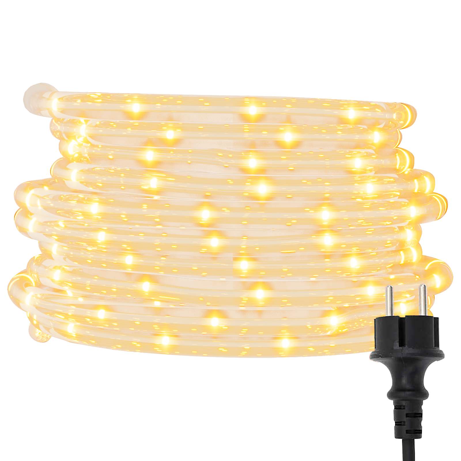 vidaXL Lina świetlna z 2400 diodami LED Ciepła biel 100 m PVC