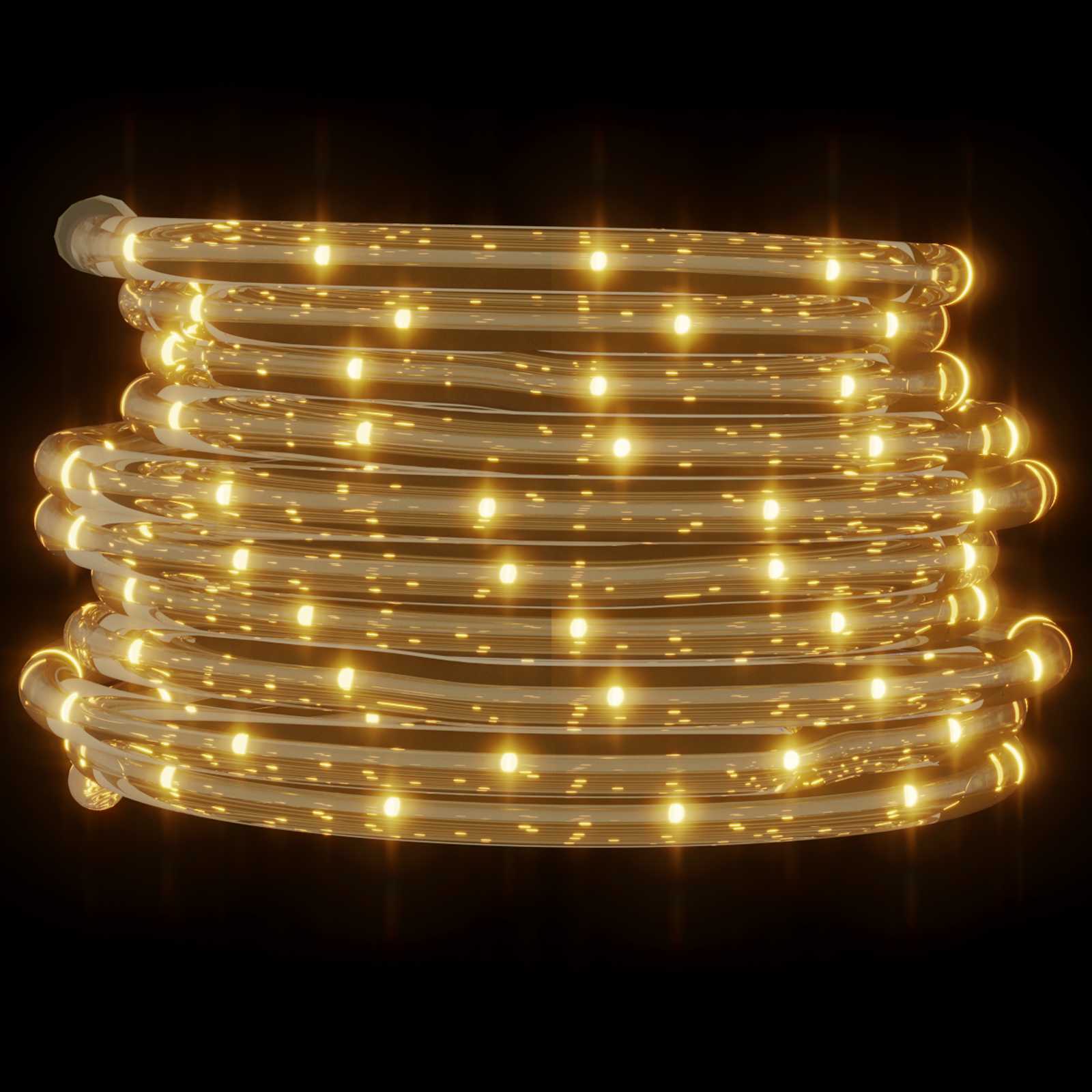 vidaXL Lina świetlna z 2400 diodami LED Ciepła biel 100 m PVC