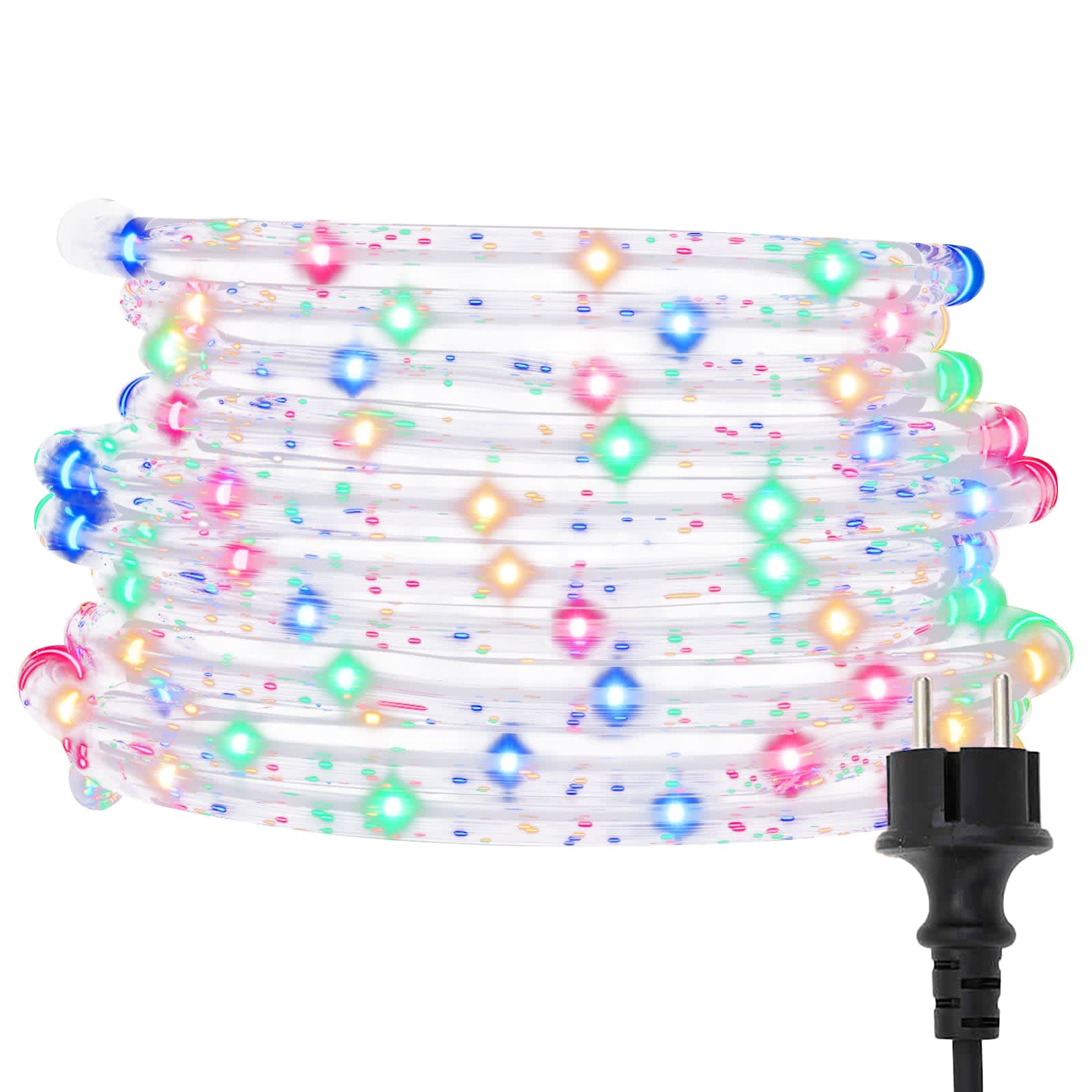 vidaXL Lina świetlna z 2400 diodami LED Wielokolorowe 100 m PVC