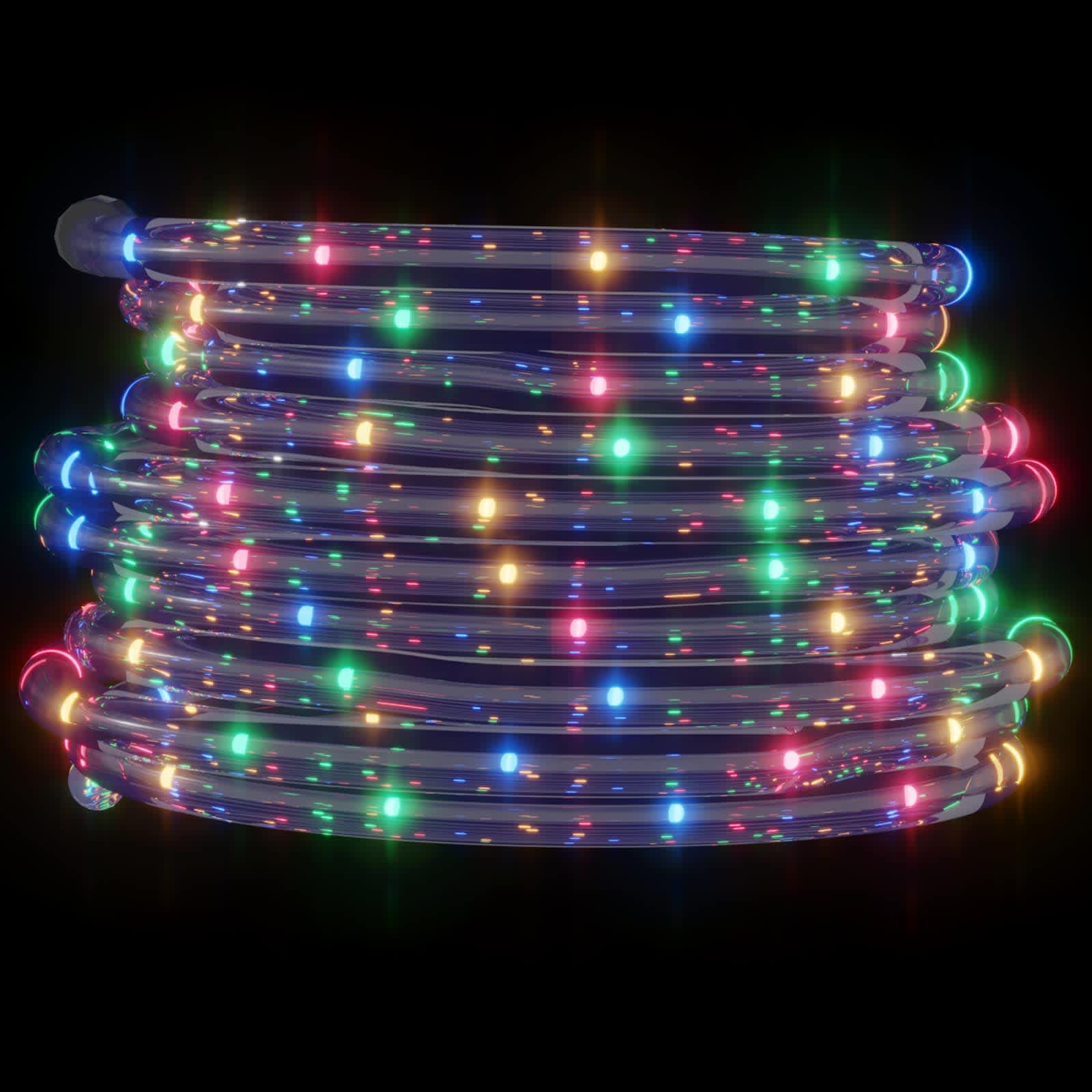 vidaXL Lina świetlna z 2400 diodami LED Wielokolorowe 100 m PVC