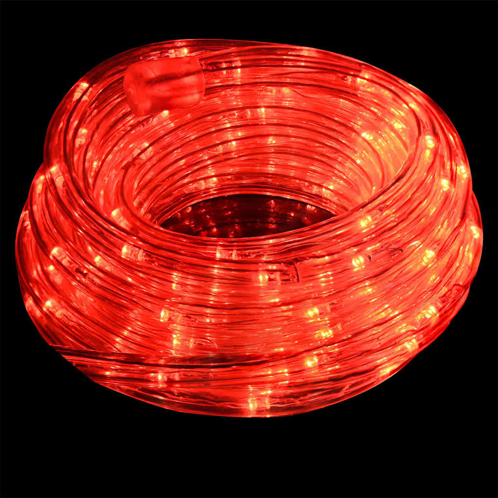 vidaXL Lina świetlna z 2400 diodami LED Czerwony 100 m PVC