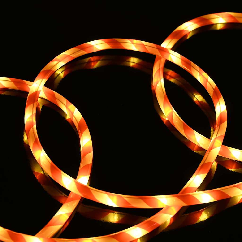 vidaXL Lina świetlna z 240 diodami LED Ciepła biel 10 m PVC