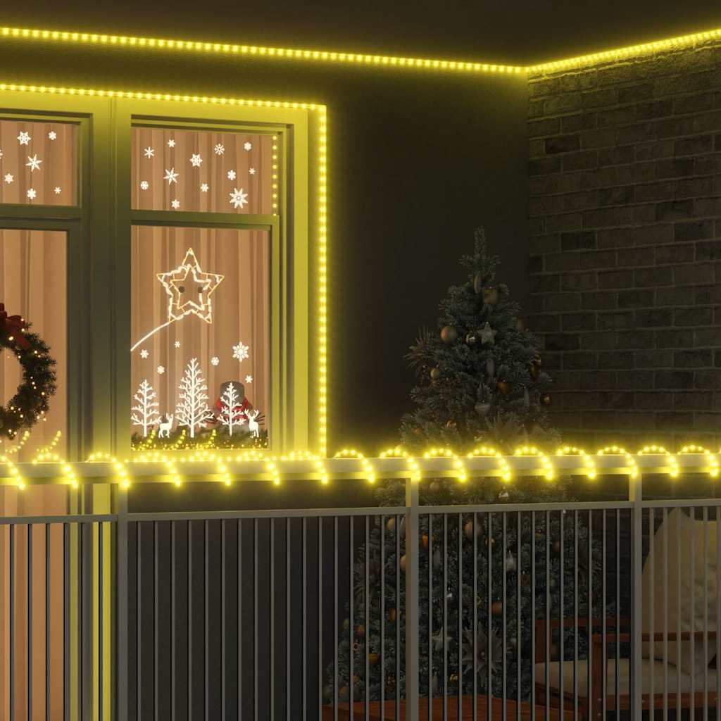 vidaXL Lina świetlna z 480 diodami LED Ciepła biel 20 m PVC