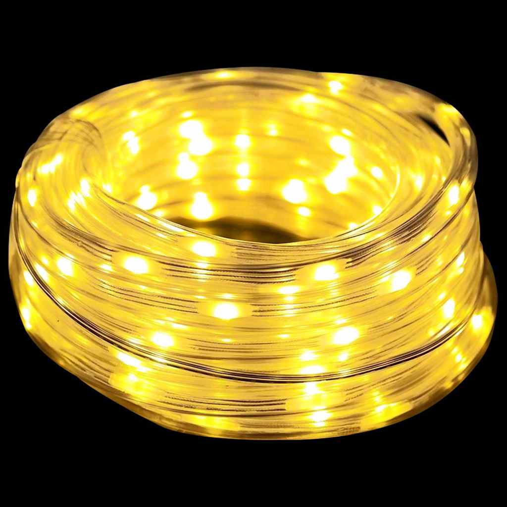 vidaXL Lina świetlna z 480 diodami LED Ciepła biel 20 m PVC