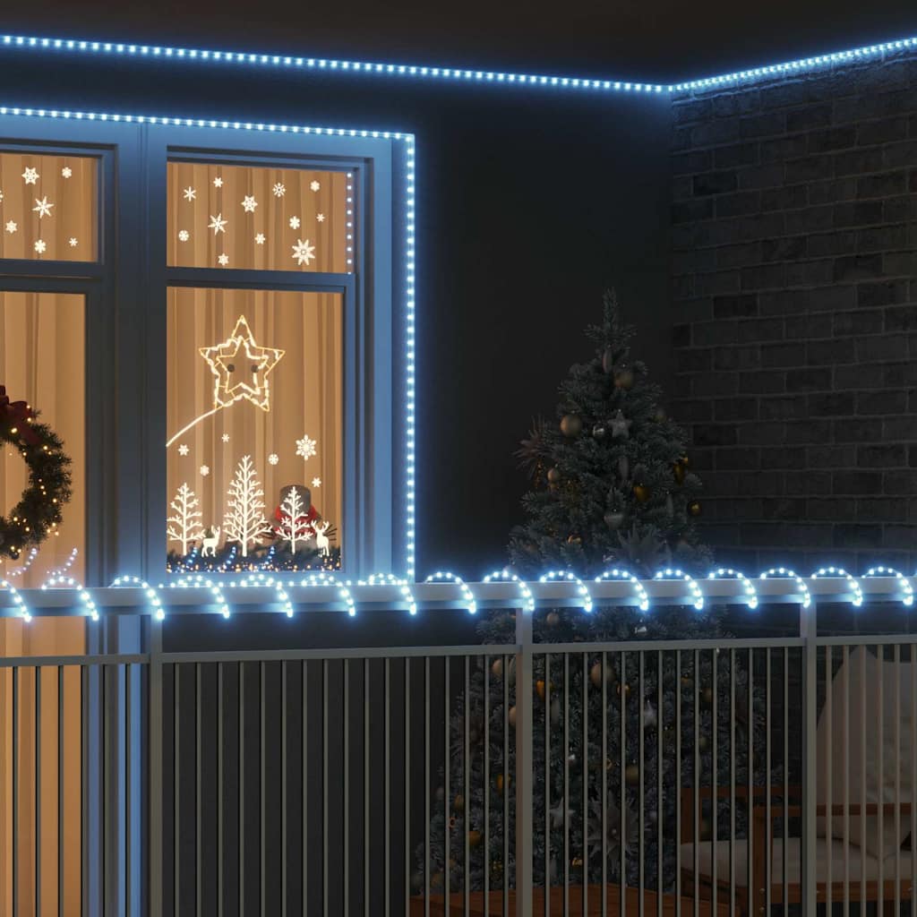 vidaXL Lina świetlna z 480 diodami LED Zimna biel 20 m PVC