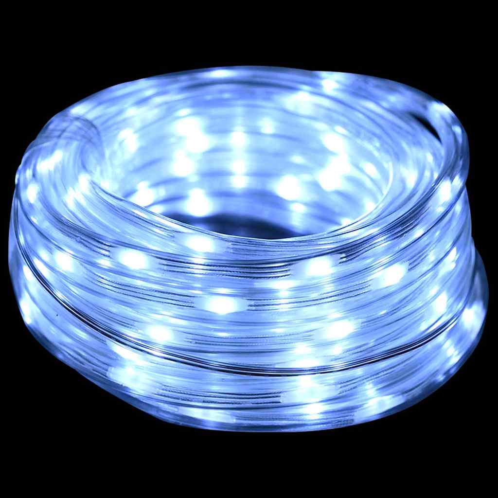vidaXL Lina świetlna z 480 diodami LED Zimna biel 20 m PVC