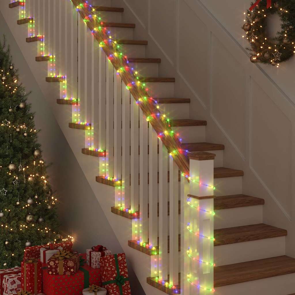 vidaXL Lina świetlna z 480 diodami LED Wielokolorowe 20 m PVC