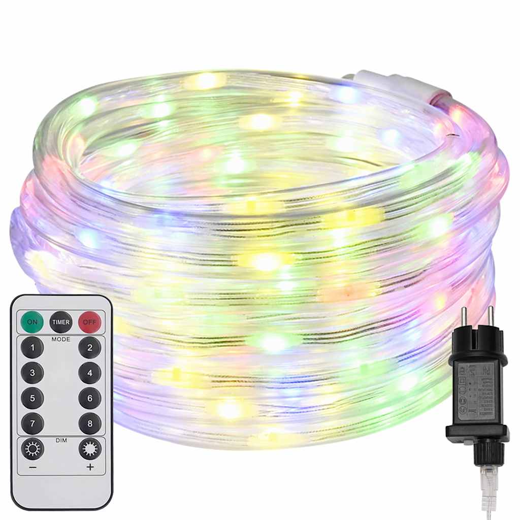 vidaXL Lina świetlna z 480 diodami LED Wielokolorowe 20 m PVC