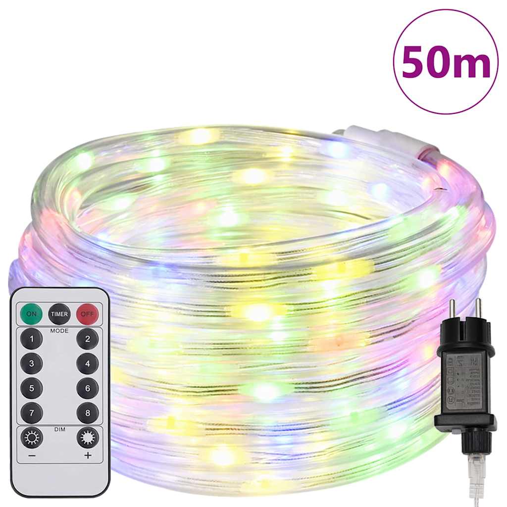 vidaXL Lina świetlna z 1200 diodami LED Wielokolorowe 50 m PVC