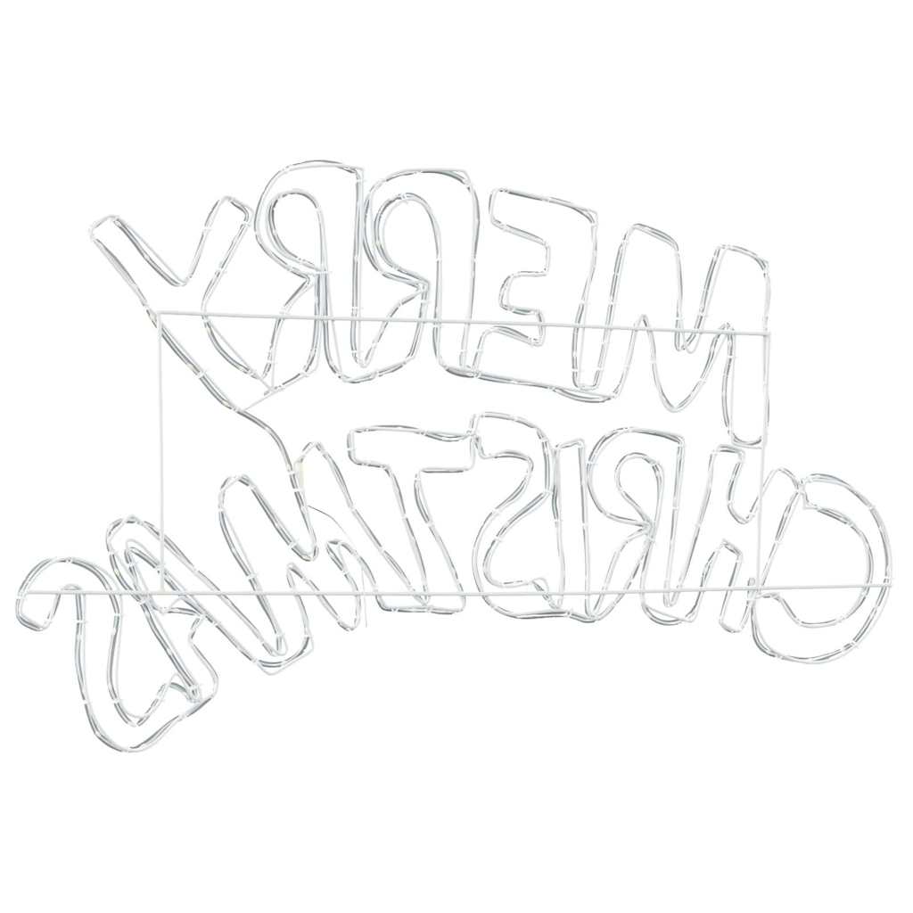 vidaXL Znak Świąteczny Wielokolorowe 99,5 x 54 cm PVC