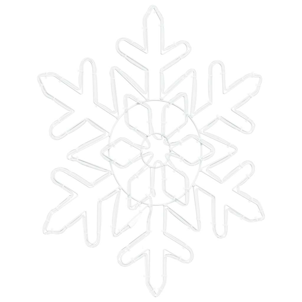vidaXL Śnieżynka na Boże Narodzenie Niebieski 55,5 x 55,5 x 0,75cm PVC