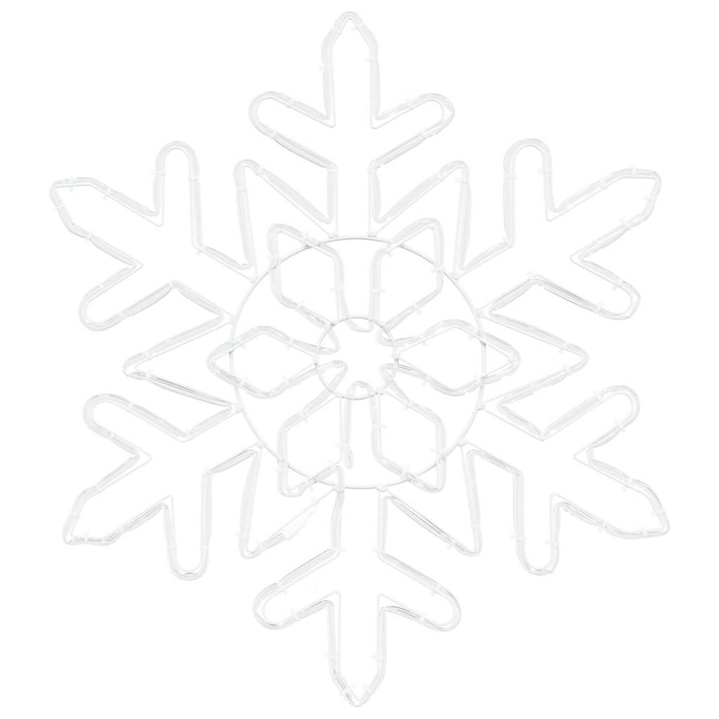 vidaXL Śnieżynka na Boże Narodzenie Niebieski 55,5 x 55,5 x 0,75cm PVC