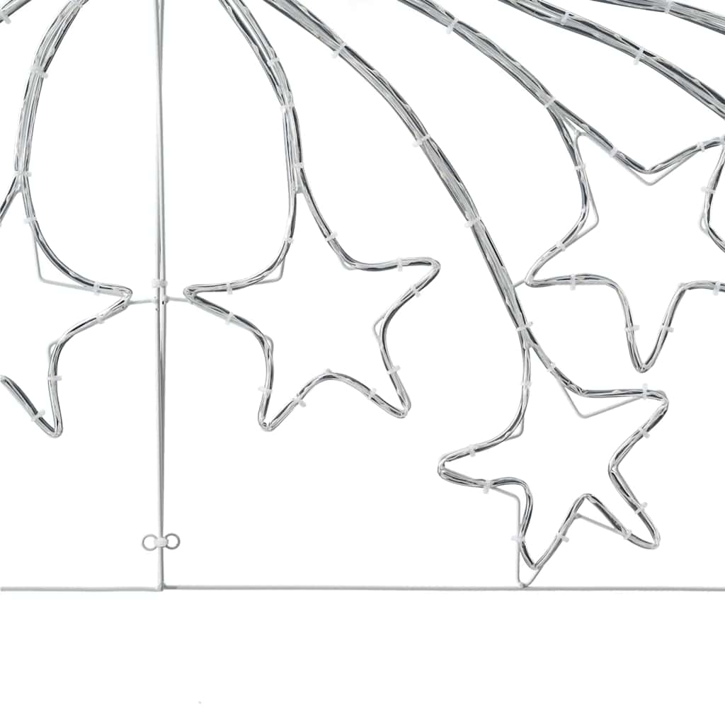 vidaXL Gwiazda Świąteczna Wielokolorowe 182 x 58 cm PVC