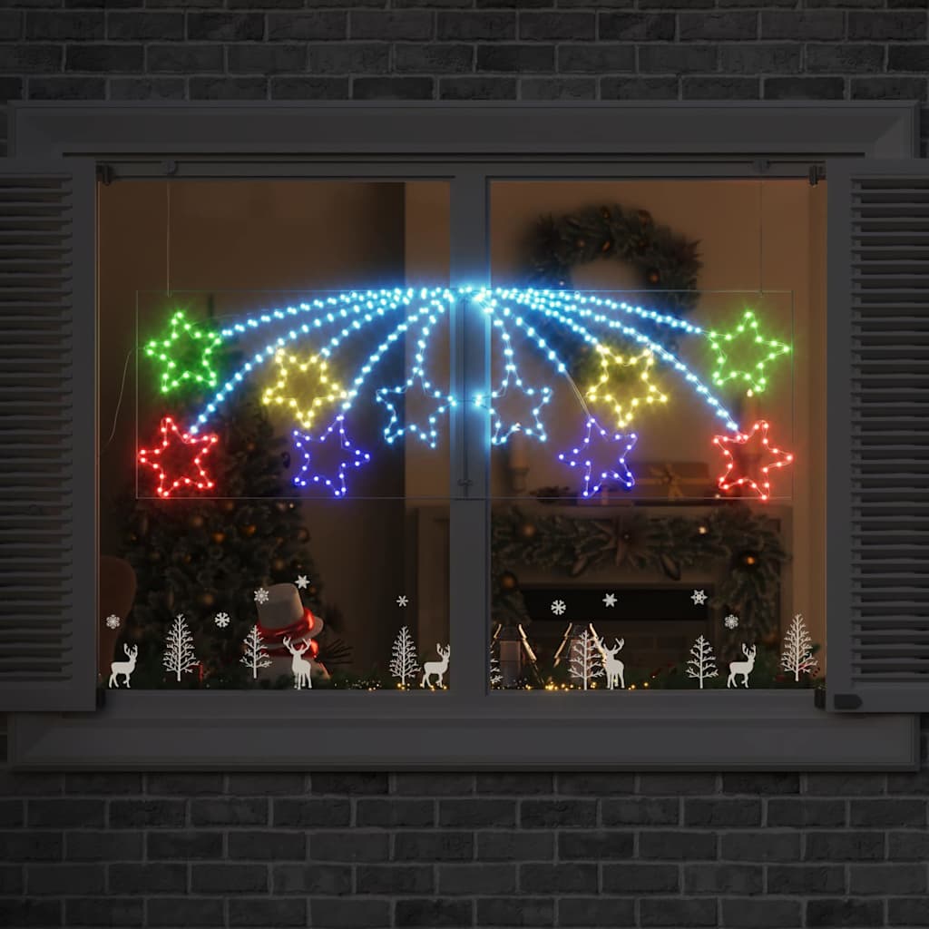 vidaXL Gwiazda Świąteczna Wielokolorowe 182 x 58 cm PVC