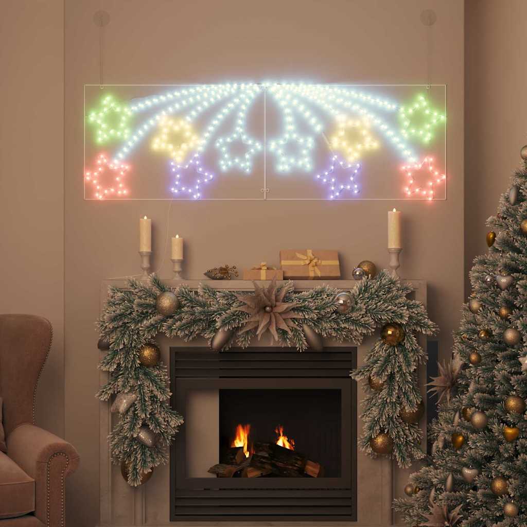 vidaXL Gwiazda Świąteczna Wielokolorowe 182 x 58 cm PVC