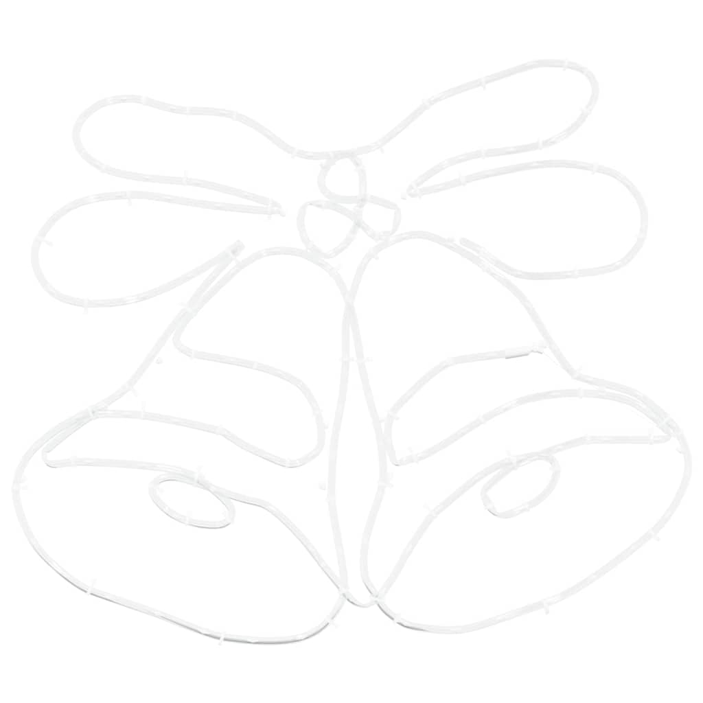 vidaXL Dzwonek Świąteczny Wielokolorowe 57 x 47,5 cm PVC