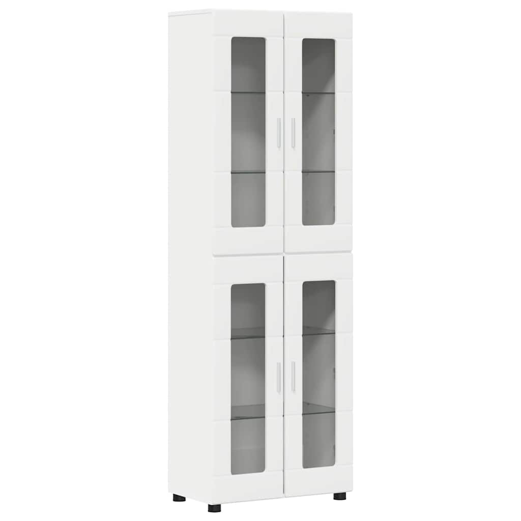 vidaXL Zestaw szafek RTV FLORIN 3 pcs Biały Materiał drewnopochodny