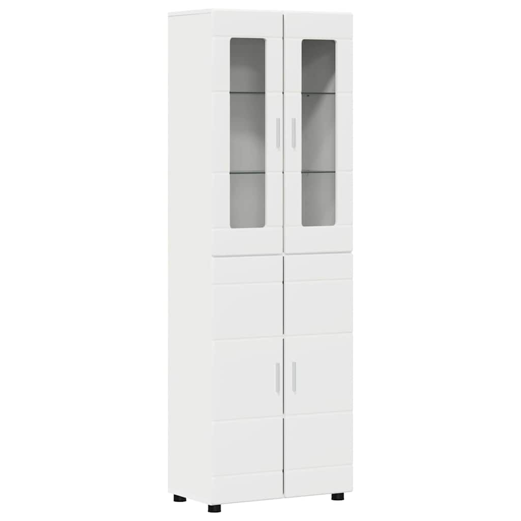 vidaXL Zestaw szafek RTV FLORIN 3 pcs Biały Materiał drewnopochodny