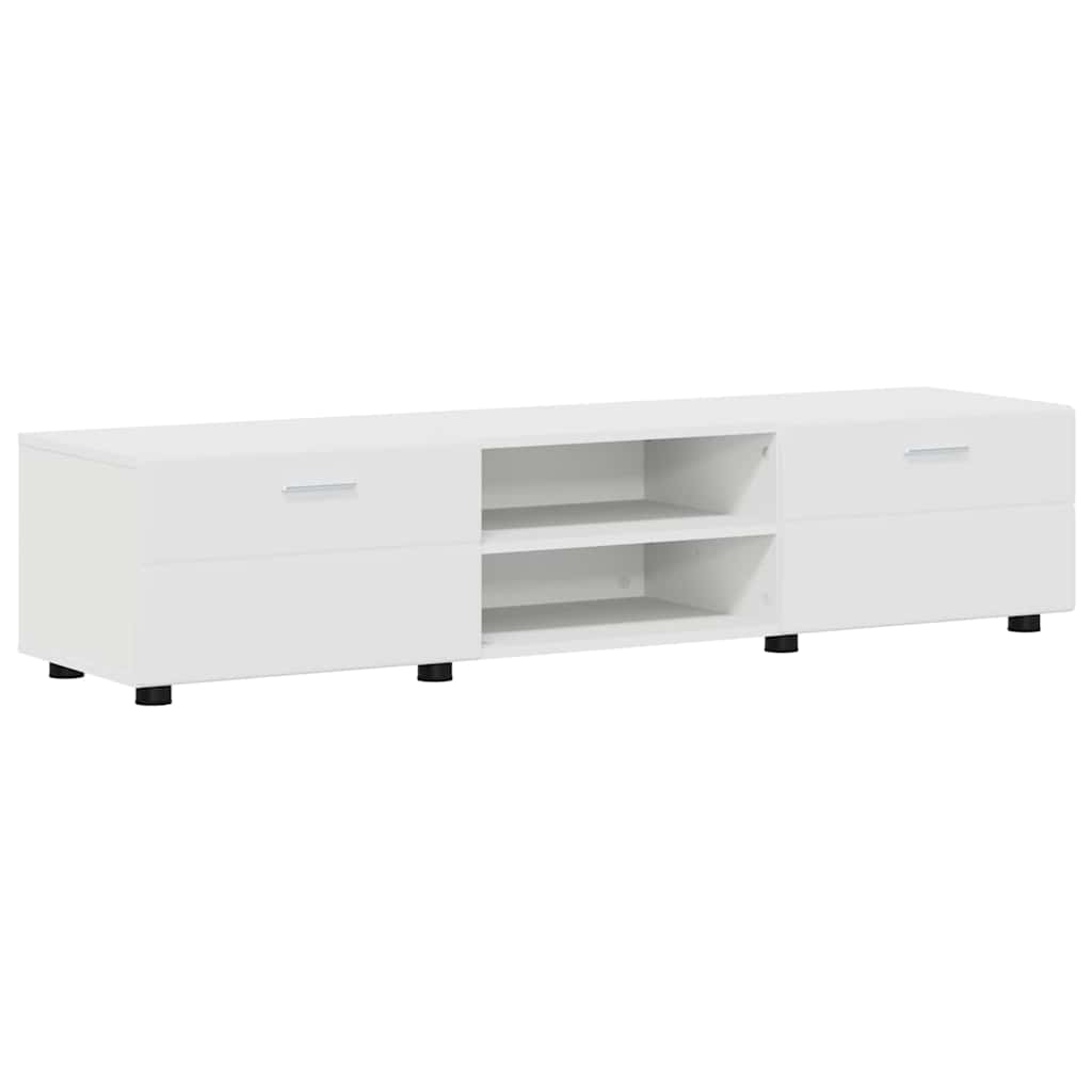 vidaXL Zestaw szafek RTV FLORIN 3 pcs Biały Materiał drewnopochodny