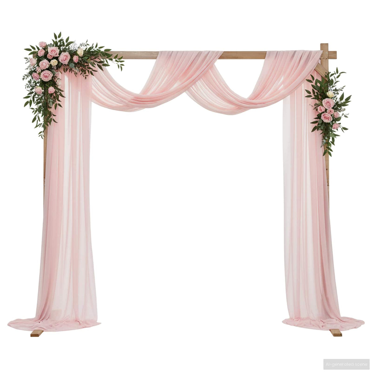vidaXL Łuk Ślubny Jasny Brąz 225 x 95 x 226 cm Lite drewno sosnowe