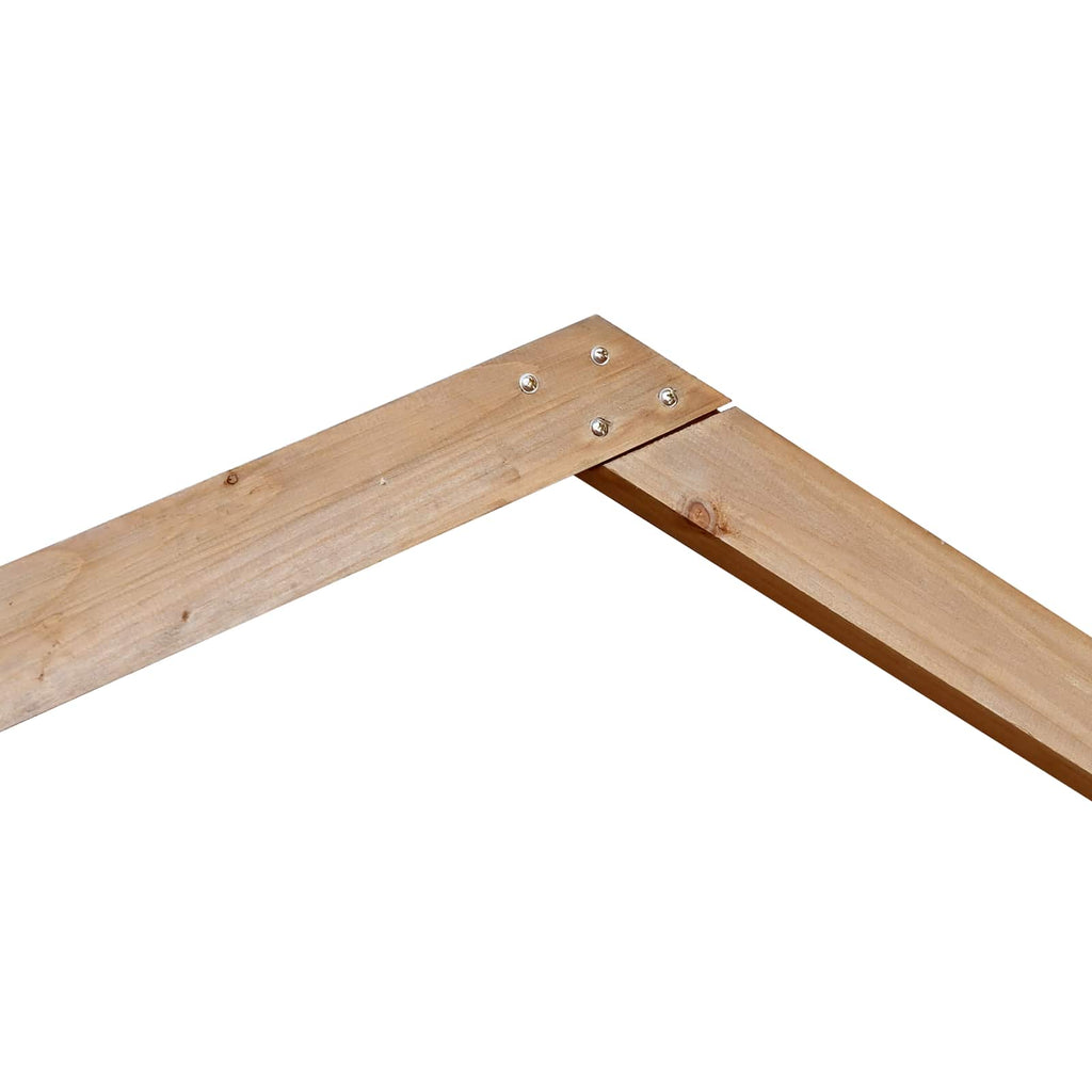 vidaXL Łuk Ślubny Jasny Brąz 221 x 92 x 216 cm Lite drewno sosnowe