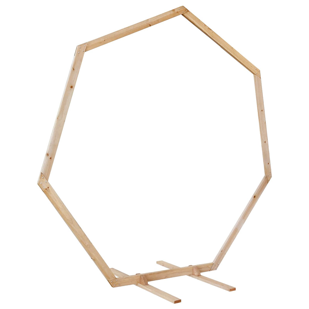 vidaXL Łuk Ślubny Jasny Brąz 221 x 92 x 216 cm Lite drewno sosnowe
