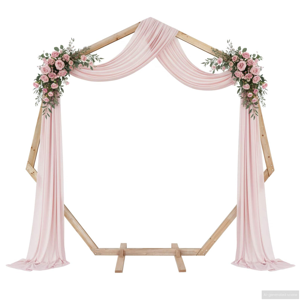 vidaXL Łuk Ślubny Jasny Brąz 221 x 92 x 216 cm Lite drewno sosnowe