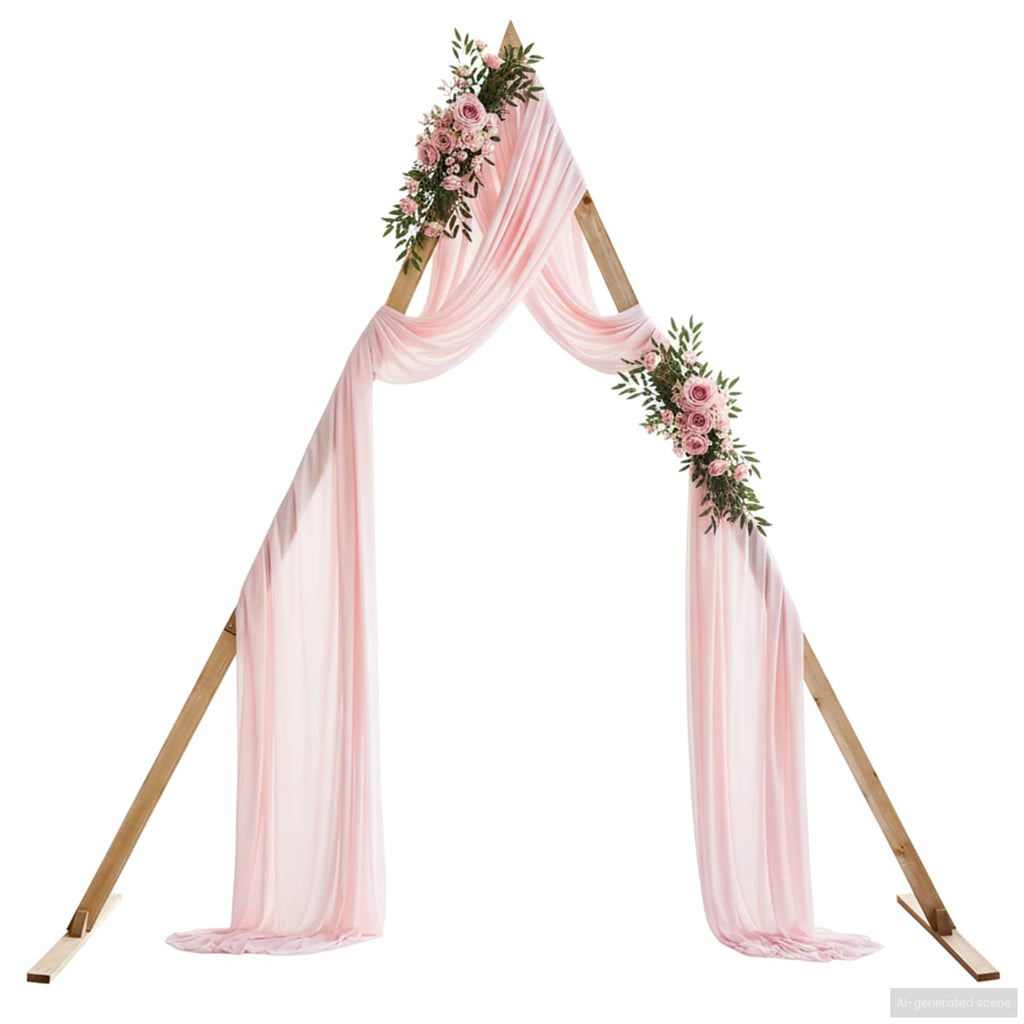vidaXL Łuk Ślubny Jasny Brąz 202 x 95 x 254 cm Lite drewno sosnowe