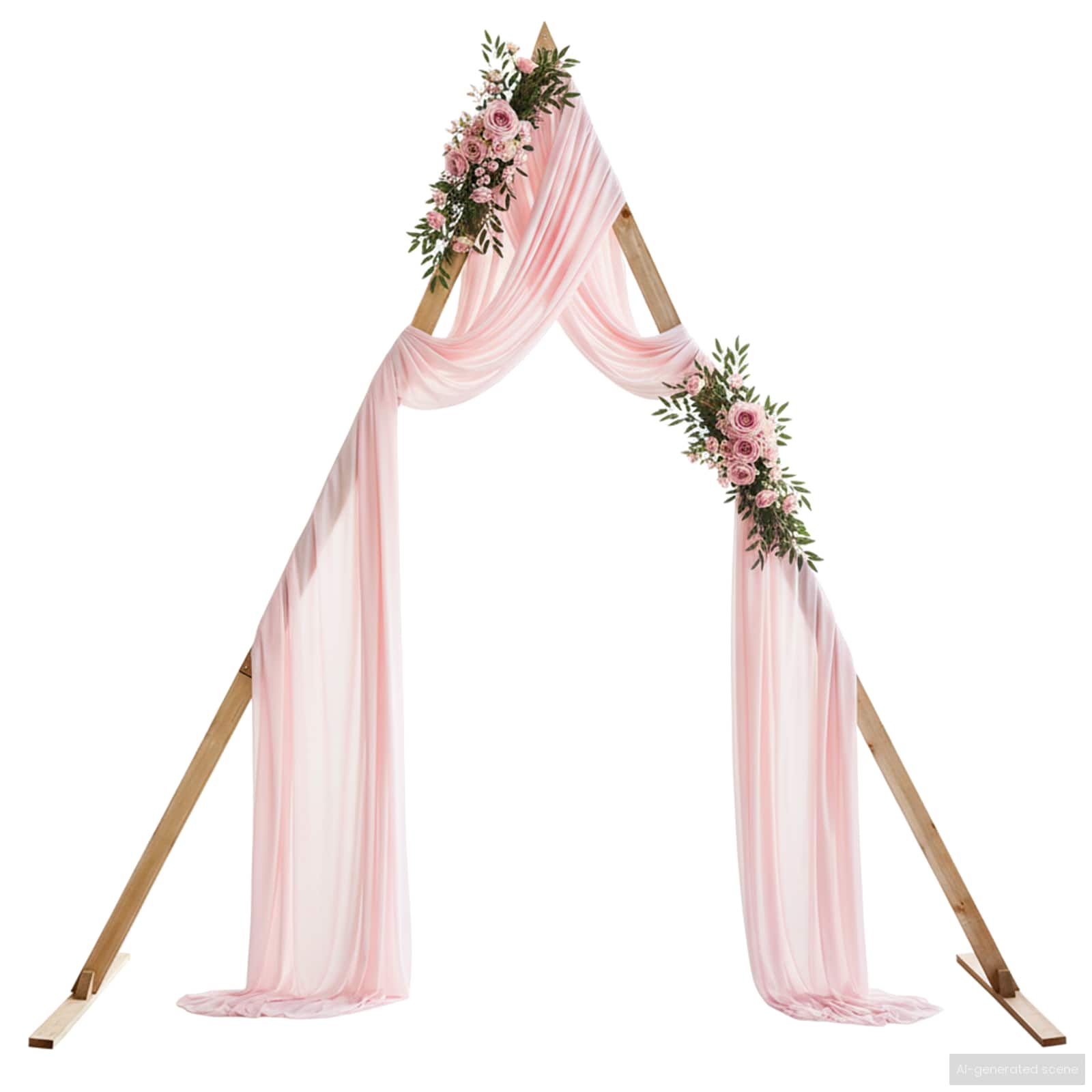 vidaXL Łuk Ślubny Jasny Brąz 202 x 95 x 254 cm Lite drewno sosnowe