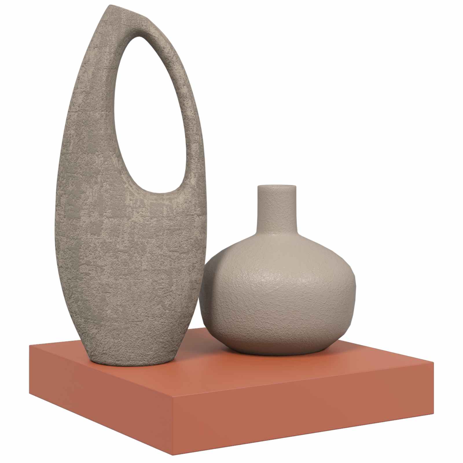 vidaXL Półka ścienna Czerwony 23 x 23,5 x 4 cm Materiał drewnopochodny