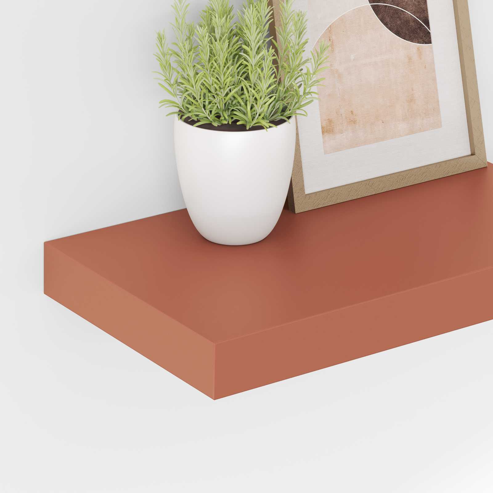 vidaXL Półka ścienna Czerwony 40 x 23,5 x 4 cm Materiał drewnopochodny