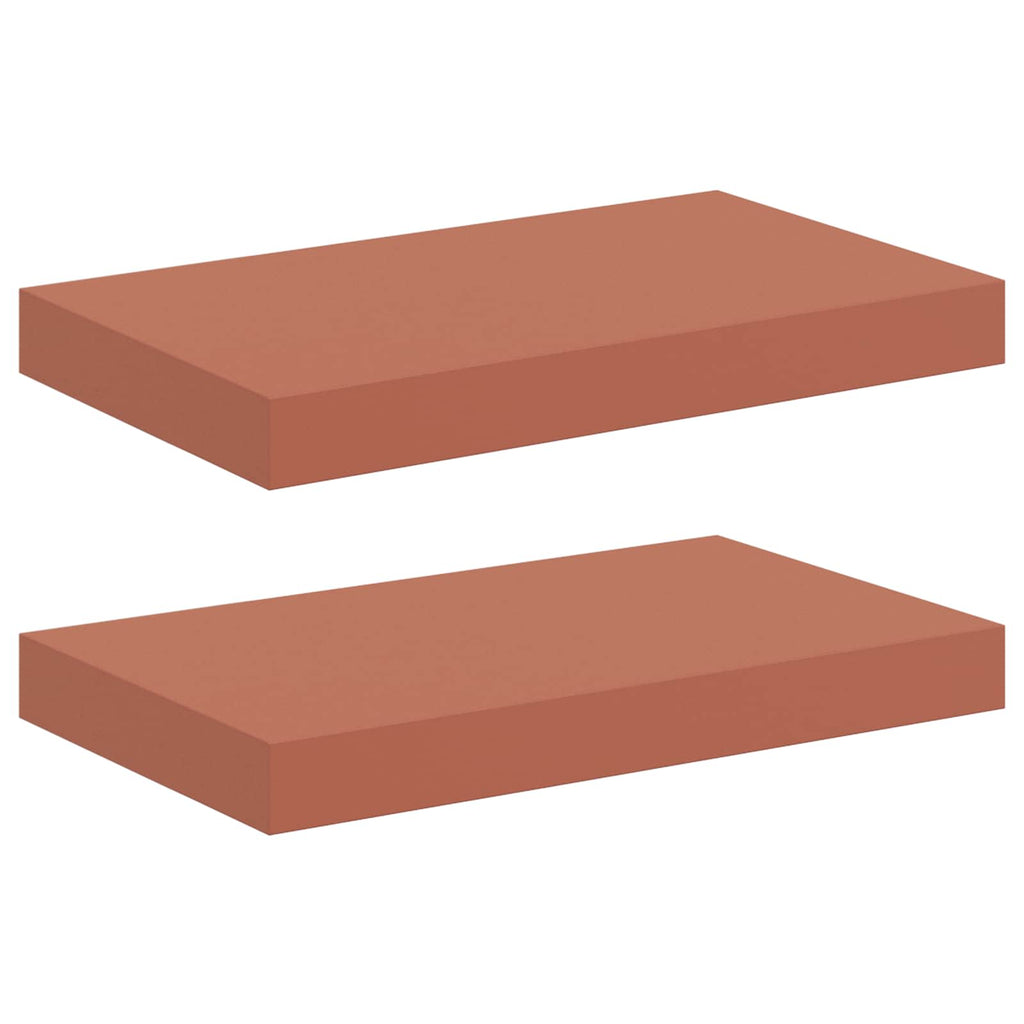 vidaXL Półka ścienna z przechowywaniem 2 pcs Czerwony 40 x 23,5 x 4 cm