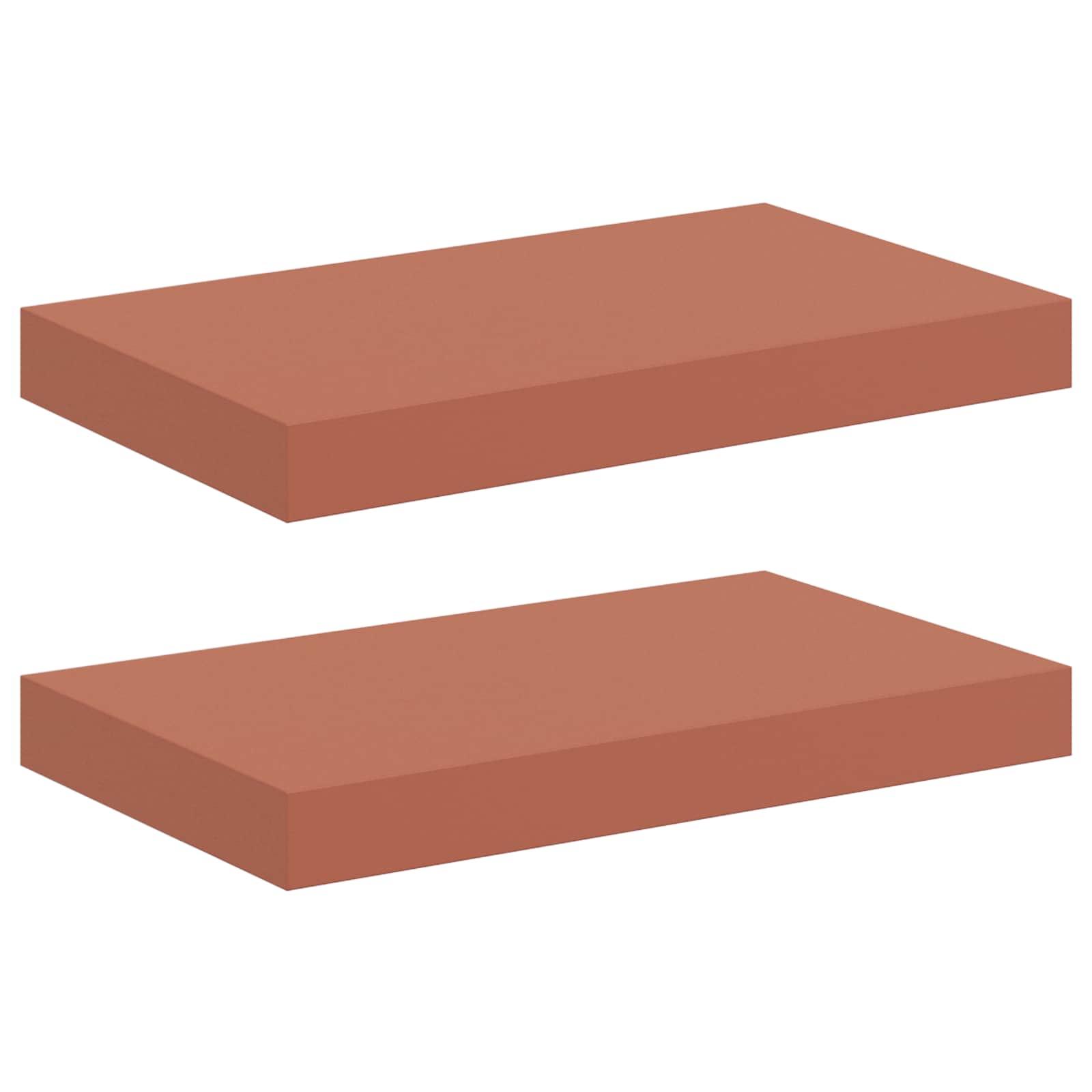 vidaXL Półka ścienna z przechowywaniem 2 pcs Czerwony 40 x 23,5 x 4 cm