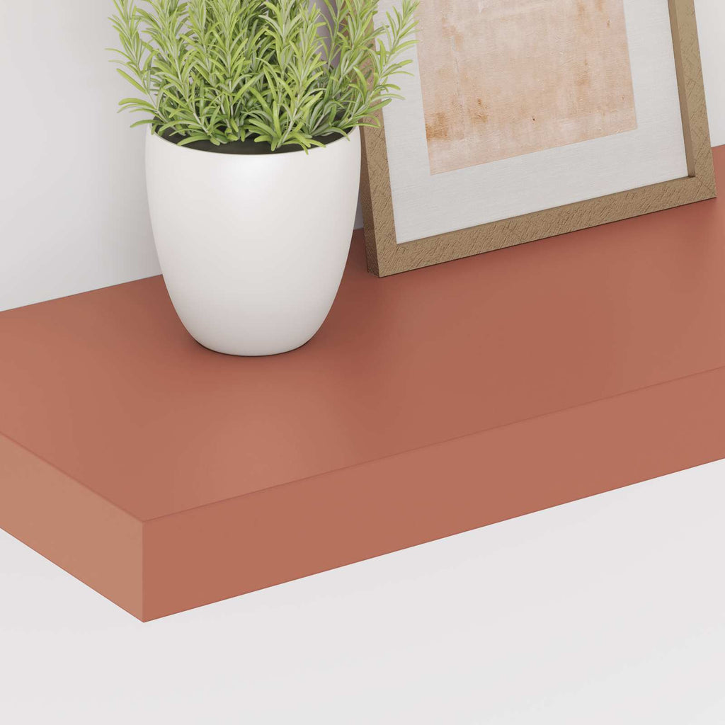 vidaXL Półka ścienna Czerwony 50 x 23 x 4 cm Materiał drewnopochodny