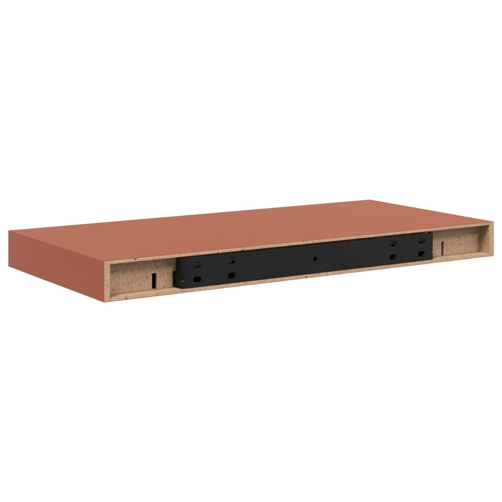 vidaXL Półka ścienna Czerwony 50 x 23 x 4 cm Materiał drewnopochodny