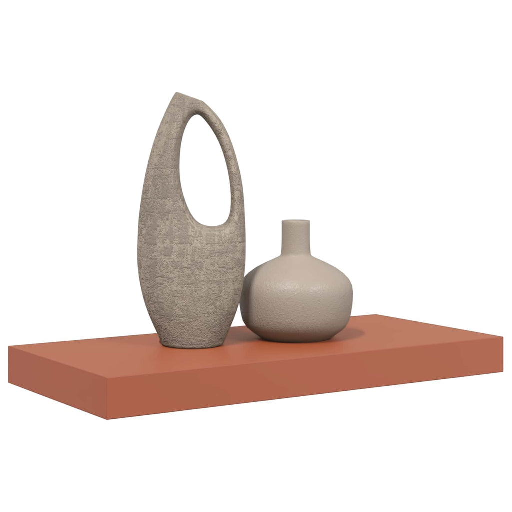 vidaXL Półka ścienna Czerwony 50 x 23 x 4 cm Materiał drewnopochodny