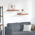 vidaXL Półka ścienna z przechowywaniem 2 pcs Czerwony 50 x 23 x 4 cm