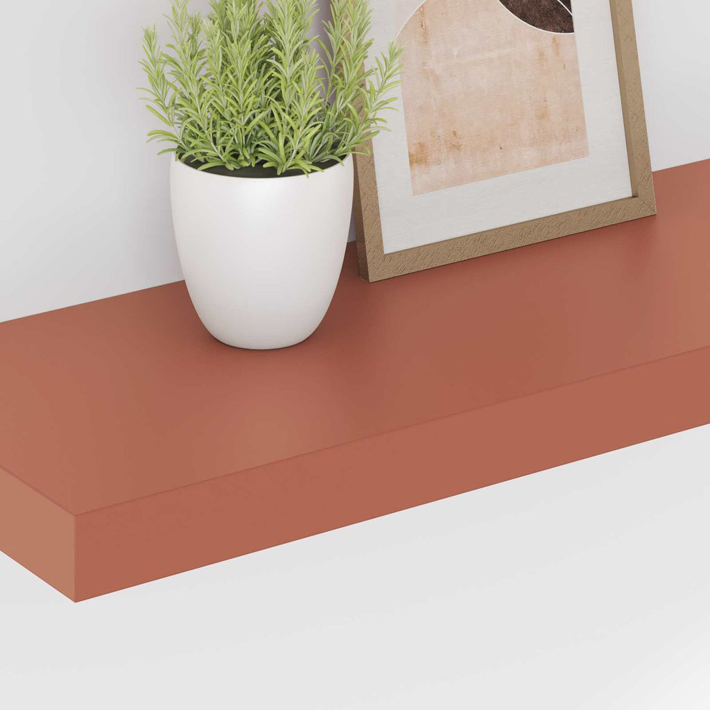 vidaXL Półka ścienna Czerwony 60 x 23 x 4 cm Materiał drewnopochodny