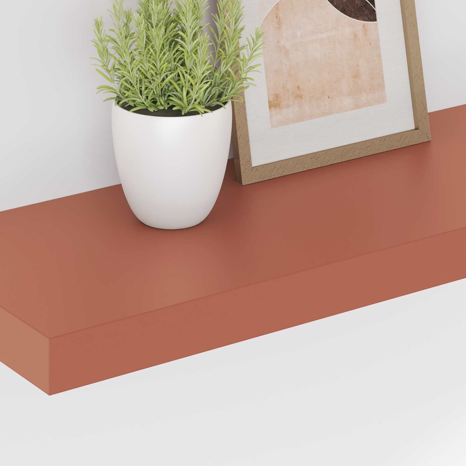 vidaXL Półka ścienna Czerwony 60 x 23 x 4 cm Materiał drewnopochodny