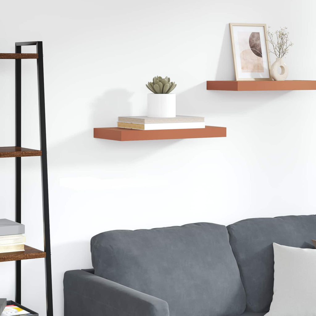 vidaXL Półka ścienna Czerwony 60 x 23 x 4 cm Materiał drewnopochodny